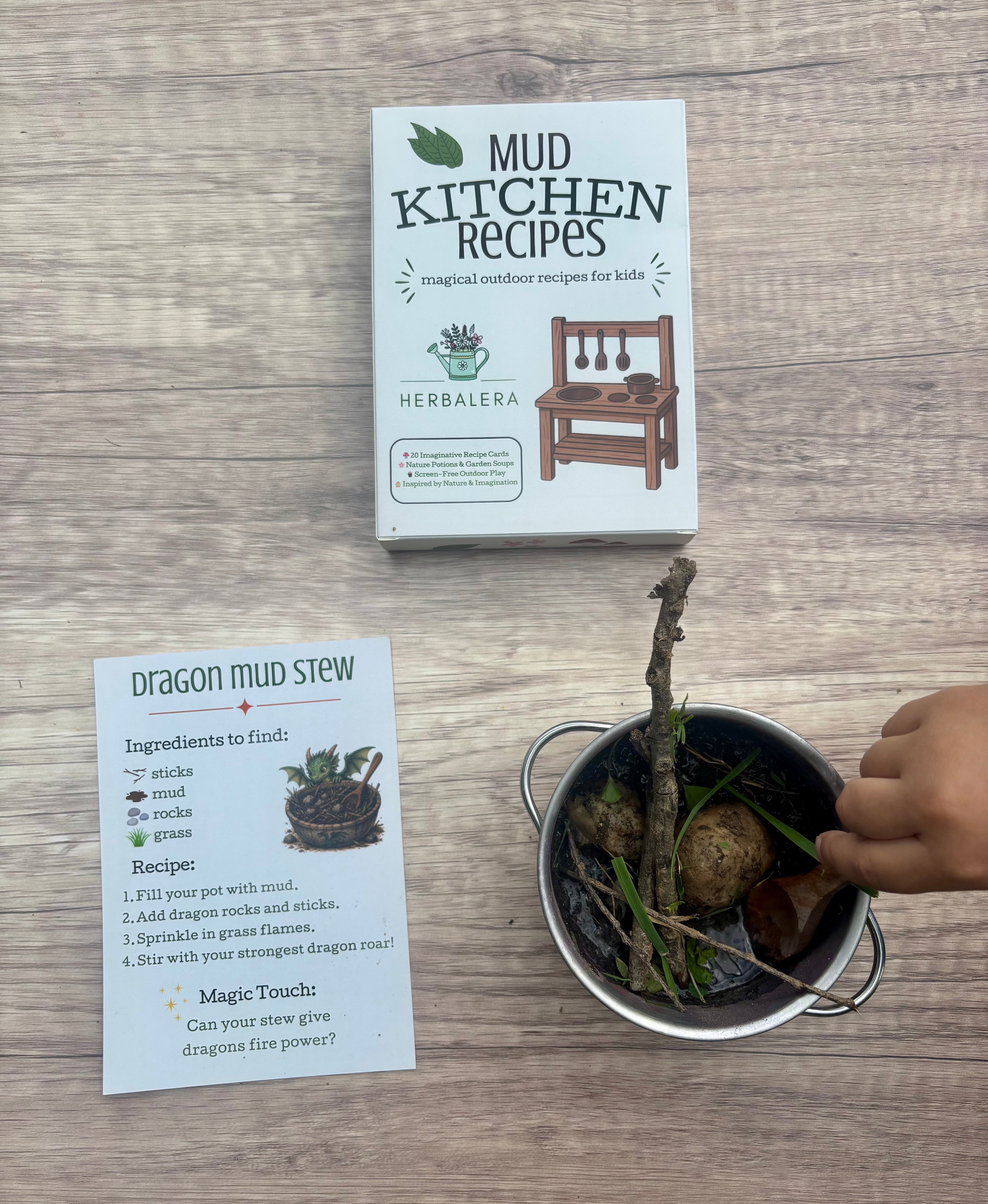 Mud Kitchen Recipe Cards