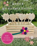 Forever Blooms: Wooden Wildflower Bouquet