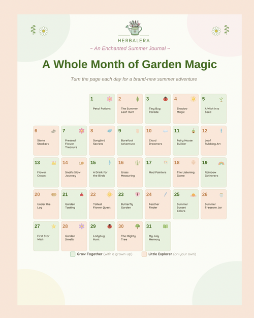 July Nature Journal Digital Download