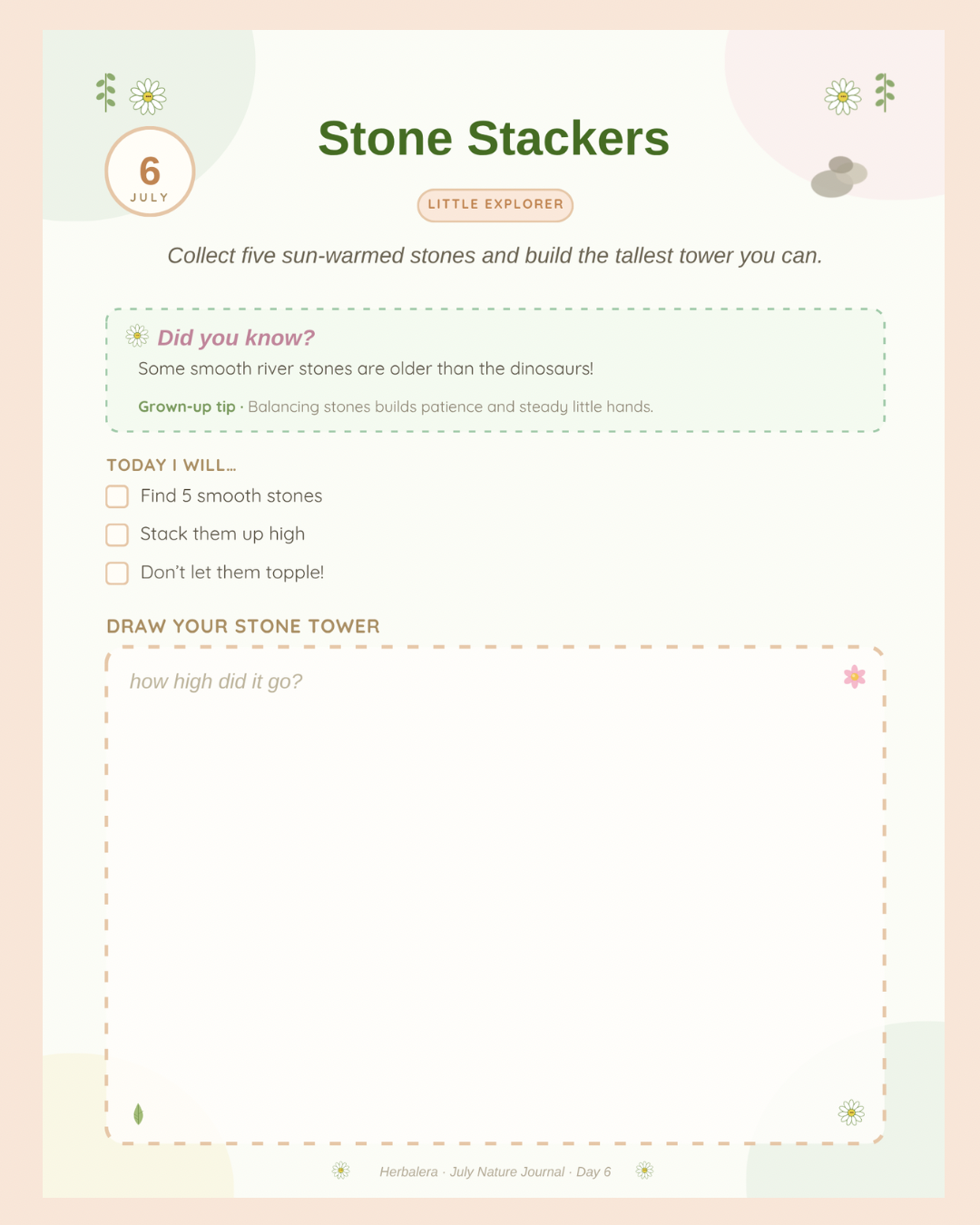 July Nature Journal Digital Download